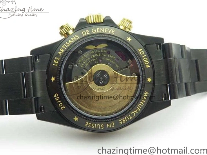 Bracelet Kravitz Daytona Black YG Best Maker On DLC DLC BP Dial Strap) A4130 Edition (Free Leather 0121